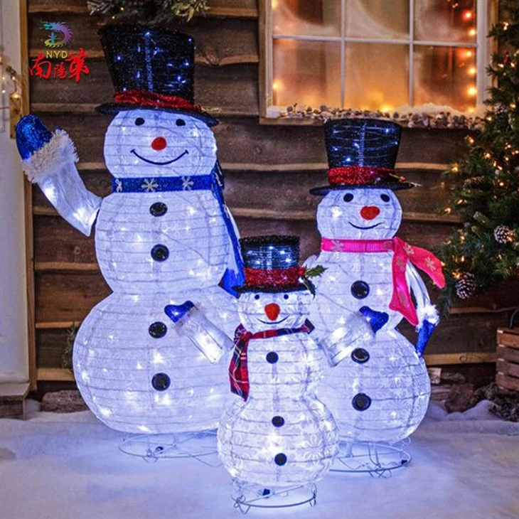 Outdoor Snowman With Led Lights Outdoor Snowman With Led Lights